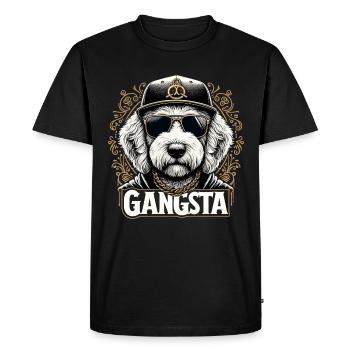 Goldendoodle Gangsta Cadeau Golden Doodle Chien - T-shirt Premium bio Homme - noir - Devant - Nico (187cm)