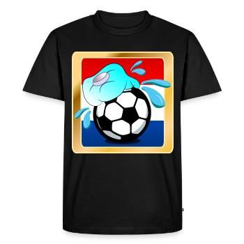 HOLLANDE - FOOTBALL HOT SUMMER PAYS-BAS - T-shirt Premium bio Homme - noir - Devant - Nico (187cm)