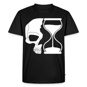 Death and time - Men's Premium Organic T-Shirt - black - Front - Nico (187cm)
