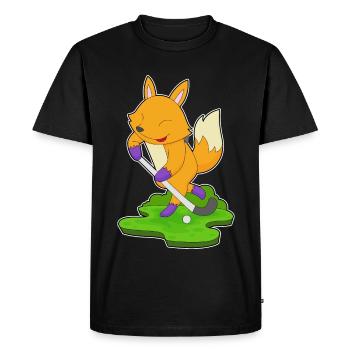 Fuchs Field Hockey Field Hockey Stick - Men's Premium Organic T-Shirt - black - Front - Nico (187cm)