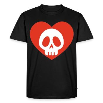 Amour mortel - T-shirt Premium bio Homme - noir - Devant - Nico (187cm)