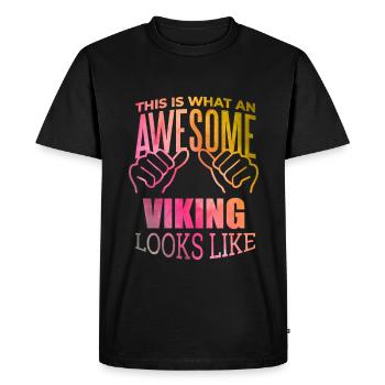 Viking Viking Viking - Men's Premium Organic T-Shirt - black - Front - Nico (187cm)