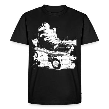 Roller Skates Graphic - Men's Premium Organic T-Shirt - black - Front - Nico (187cm)