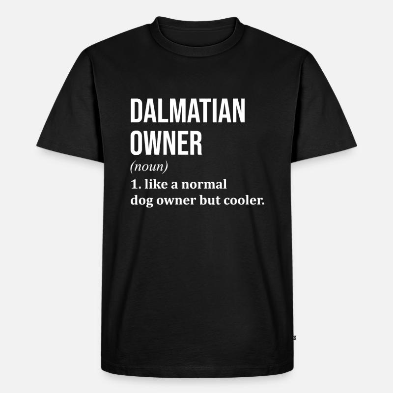 Dalmatiner - Männer Premium Bio T-Shirt - Schwarz