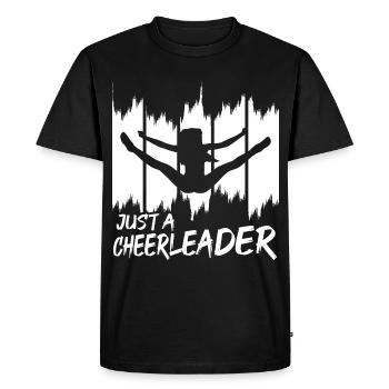 Une seule pom-pom girl - T-shirt Premium bio Homme - noir - Devant - Nico (187cm)