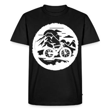 Graphiques de VTT - T-shirt Premium bio Homme - noir - Devant - Nico (187cm)