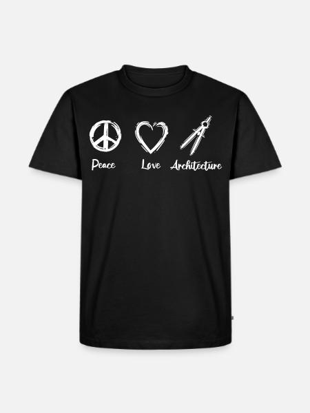 J’adore l’architecture - T-shirt Premium bio Homme - noir