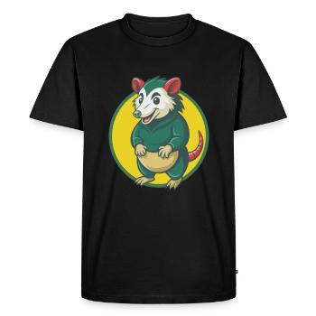 opossum mignon kawaii dessin animé clipart animal de compagnie - T-shirt Premium bio Homme - noir - Devant - Nico (187cm)
