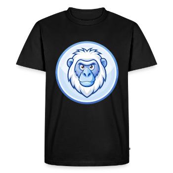 Babouin Bleu Kawaii Dessin Animé Personnage Clipart Animal de compagnie - T-shirt Premium bio Homme - noir - Devant - Nico (187cm)