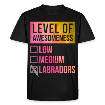 Labrador Labrador Labrador - T-shirt Premium bio Homme - noir - Devant - Nico (187cm)