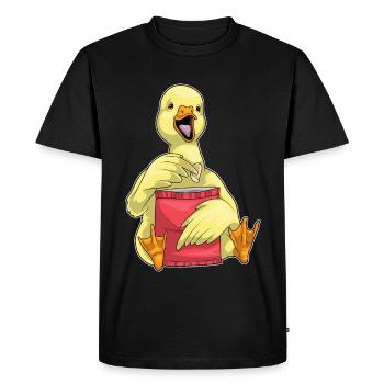 Chips de canard - T-shirt Premium bio Homme - noir - Devant - Nico (187cm)