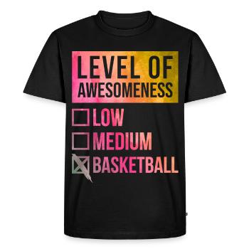 Basketball Basketball Basketball - Men's Premium Organic T-Shirt - black - Front - Nico (187cm)