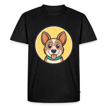 Ca Rater Mallorqui Chien Race Dessin animé Kawaii - T-shirt Premium bio Homme - noir - Devant - Nico (187cm)