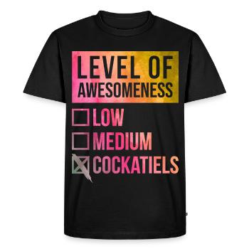 Calopsitte Calopsitte Calopsitte - T-shirt Premium bio Homme - noir - Devant - Nico (187cm)