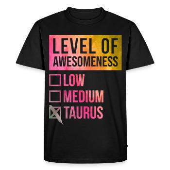 Taureau Taureau Taureau - T-shirt Premium bio Homme - noir - Devant - Nico (187cm)