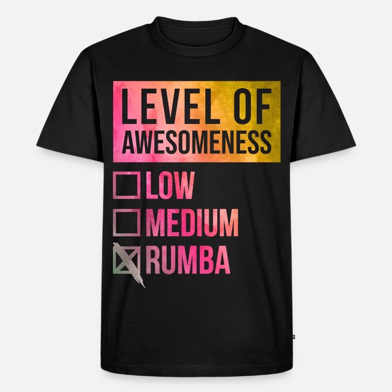 Rumba - Männer Premium Bio T-Shirt - Schwarz