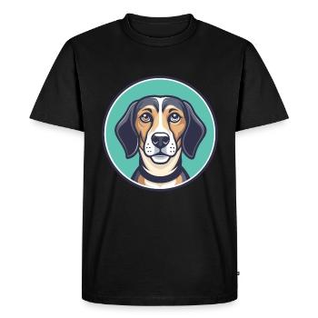 Canarien Warren Chien Chien Race Dessin Animé Kawaii Pet - T-shirt Premium bio Homme - noir - Devant - Nico (187cm)