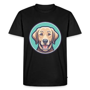 Chesapeake Bay Retriever Chien Race Dessin animé Kawaii - T-shirt Premium bio Homme - noir - Devant - Nico (187cm)