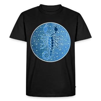 Signe astrologique du scorpion - T-shirt Premium bio Homme - noir - Devant - Nico (187cm)