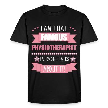 Kinésithérapeute Profession Cadeau pour dames - T-shirt Premium bio Homme - noir - Devant - Nico (187cm)