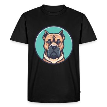 Perro De Presa Canario Chien Race Dessin Animé Kawaii - T-shirt Premium bio Homme - noir - Devant - Nico (187cm)