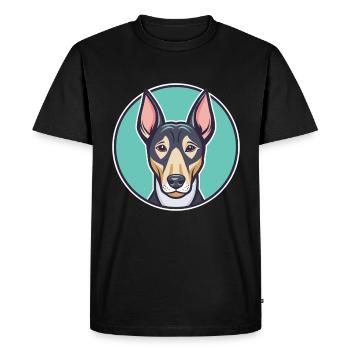 Uruguayan Cimarron Dog Breed Cartoon Kawaii - Men's Premium Organic T-Shirt - black - Front - Nico (187cm)