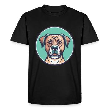 arbre Tennessee bringé chien race dessin animé Kawaii - T-shirt Premium bio Homme - noir - Devant - Nico (187cm)