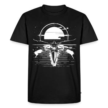 Row - Men's Premium Organic T-Shirt - black - Front - Nico (187cm)