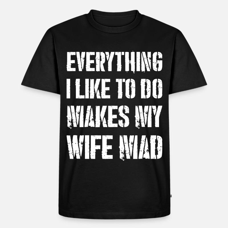 alles, was ich gerne mache - Männer Premium Bio T-Shirt - Schwarz