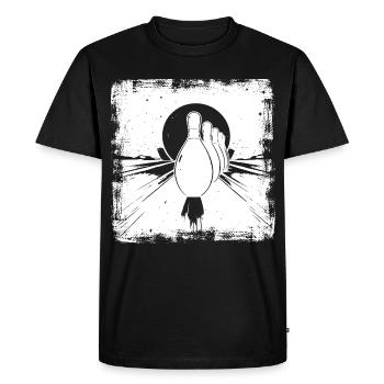 Quilles de bowling - T-shirt Premium bio Homme - noir - Devant - Nico (187cm)