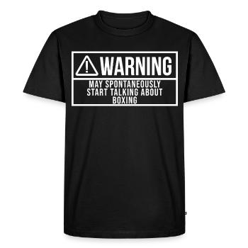 Boxe Boxe Boxe - T-shirt Premium bio Homme - noir - Devant - Nico (187cm)