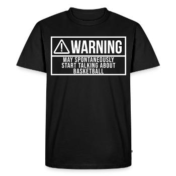 Basketball Basketball Basketball - Men's Premium Organic T-Shirt - black - Front - Nico (187cm)