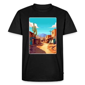 Jujuy Argentine Affiche de voyage Peinture Souvenir WPA - T-shirt Premium bio Homme - noir - Devant - Nico (187cm)