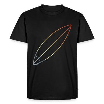 Planche de surf - T-shirt Premium bio Homme - noir - Devant - Nico (187cm)