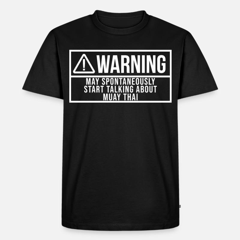 Muay Thai - Männer Premium Bio T-Shirt - Schwarz