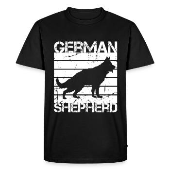 Berger allemand - T-shirt Premium bio Homme - noir - Devant - Nico (187cm)