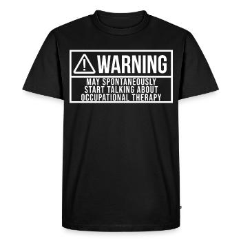 Ergothérapie Ergothérapie - T-shirt Premium bio Homme - noir - Devant - Nico (187cm)