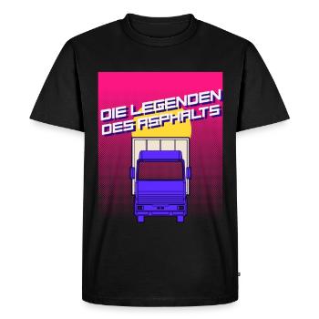 Légendes de l’asphalte - T-shirt Premium bio Homme - noir - Devant - Nico (187cm)