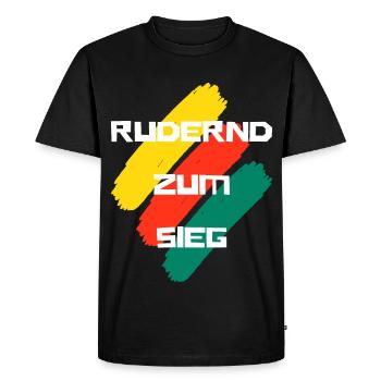 Ramer vers la victoire - T-shirt Premium bio Homme - noir - Devant - Nico (187cm)