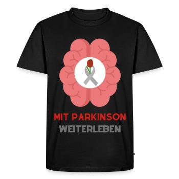 Vivre avec la maladie de Parkinson : force et espoir - T-shirt Premium bio Homme - noir - Devant - Nico (187cm)