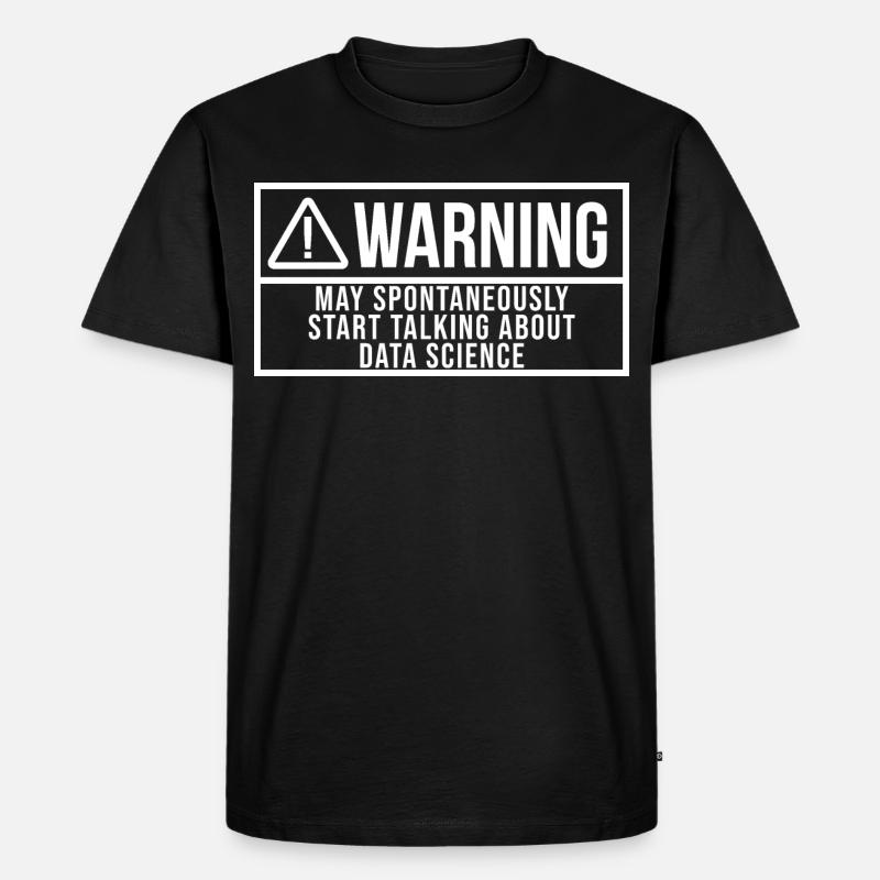 Datenwissenschaft - Männer Premium Bio T-Shirt - Schwarz