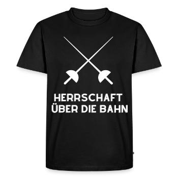 Domination on the fencing track - Men's Premium Organic T-Shirt - black - Front - Nico (187cm)