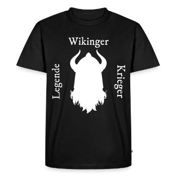 guerrier viking - T-shirt Premium bio Homme - noir - Devant - Nico (187cm)