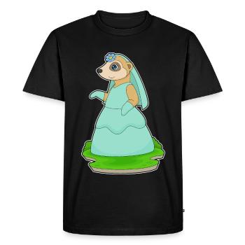 Suricate Voile de mariée Mariage - T-shirt Premium bio Homme - noir - Devant - Nico (187cm)