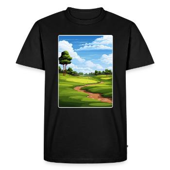 Tpc Boston Golf Club Affiche de voyage Souvenir WPA - T-shirt Premium bio Homme - noir - Devant - Nico (187cm)