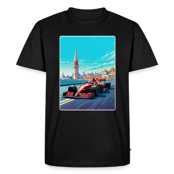 Circuit d’Istanbul Motorsport Race Turquie Voyage WPA - T-shirt Premium bio Homme - noir - Devant - Nico (187cm)