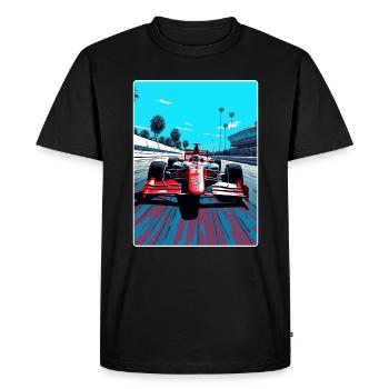 Mexique Circuit Motorsport Race Voyage Affiche WPA - T-shirt Premium bio Homme - noir - Devant - Nico (187cm)