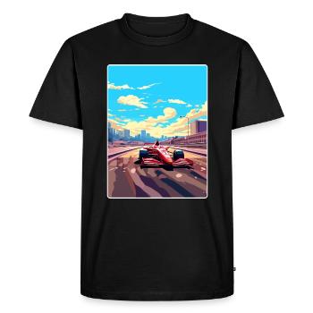 Circuit de Barcelone Motorsport Race Espagne Voyage WPA - T-shirt Premium bio Homme - noir - Devant - Nico (187cm)