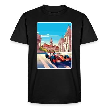 Circuit de Barcelone Motorsport Race Espagne Voyage WPA - T-shirt Premium bio Homme - noir - Devant - Nico (187cm)