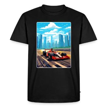 Shanghai Circuit Motorsport Race China Travel Card - T-shirt Premium bio Homme - noir - Devant - Nico (187cm)